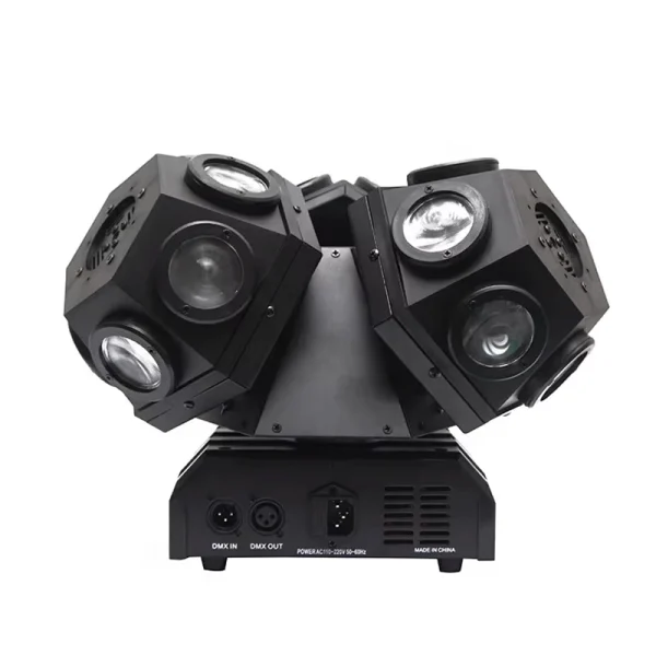 Laser Stage Move Headlights Three Heads RGBW Rotating Moving DMX512 for Disco Party Bar Lamp