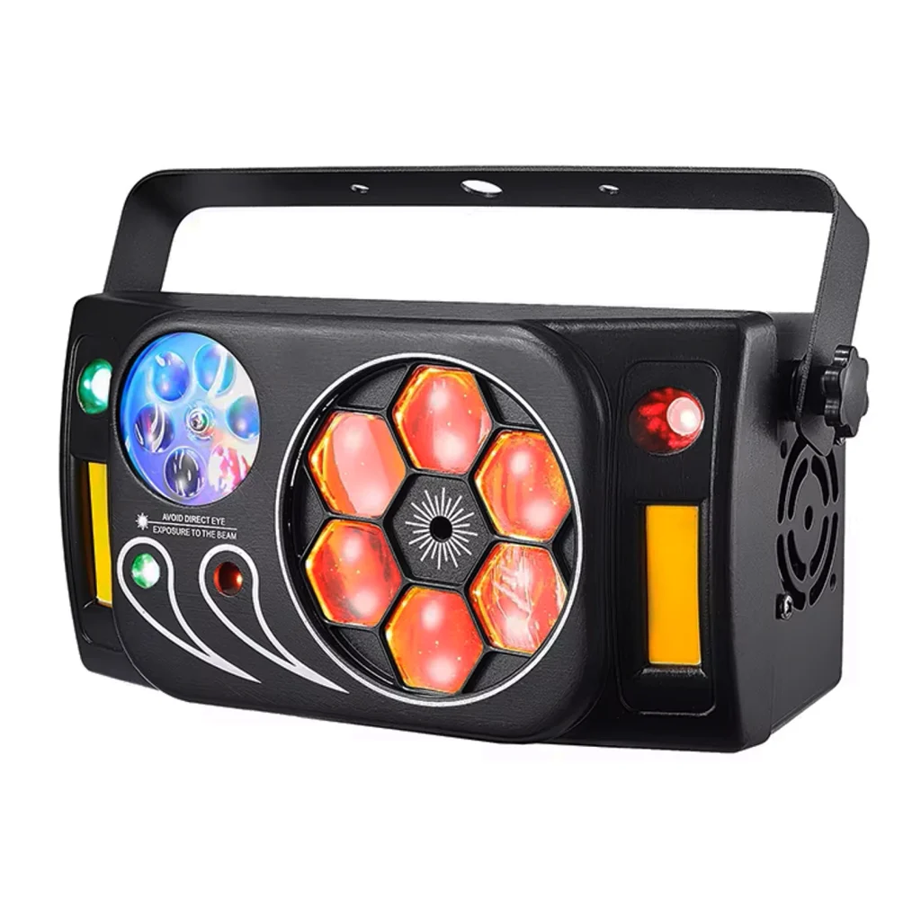 Mini Laser Projector Stage light 6*10W RGBW LED Disco Pattern Light DMX Remote Control