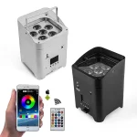 Spot battery powered uplights wireless RGBAW+UV lighting with D-Fi DMX control Spot battery powered uplights wireless RGBAW+UV lighting with D-Fi DMX control