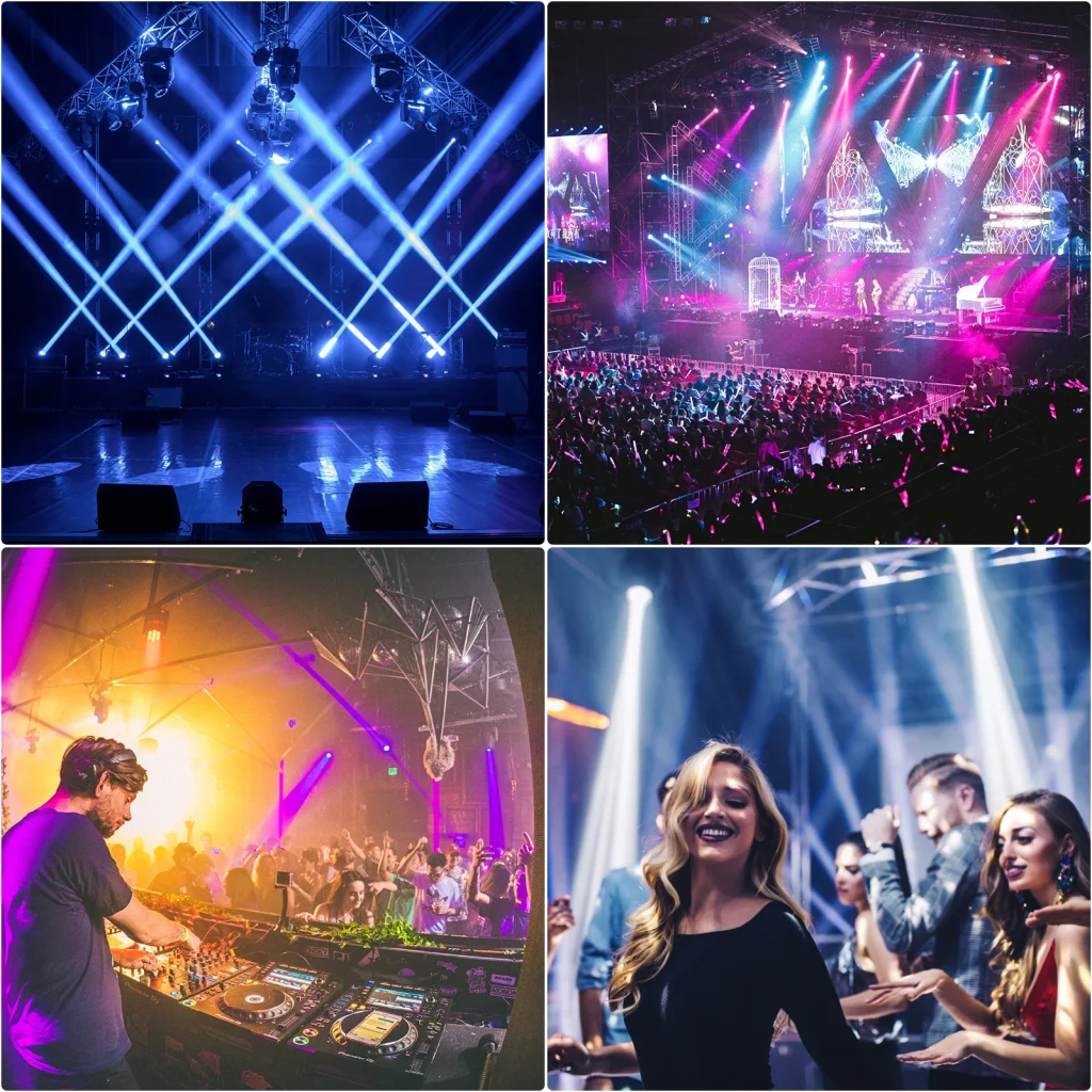 Mini Beam Moving Head Light RGBW DMX512 Stage Lights For Play DJ Wedding Party Music Mini Beam Moving Head Light RGBW DMX512 Stage Lights For Play DJ Wedding Party Music